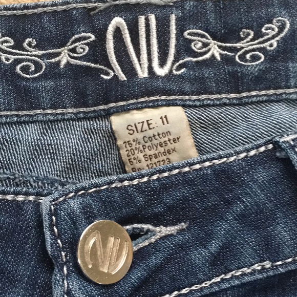 NV Bootcut Jeans w/sequins Sz 11 - Picture 7 of 7